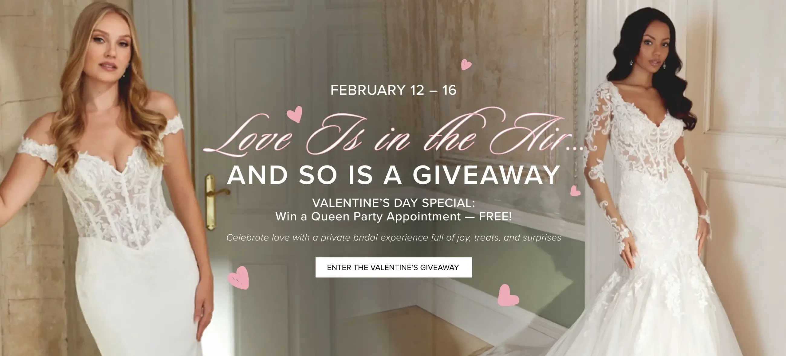 Valentine's Day Giveaway Desktop Banner