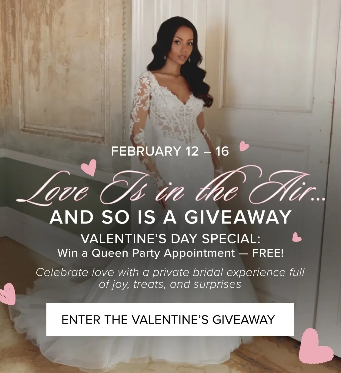 Valentine's Day Giveaway Mobile Banner