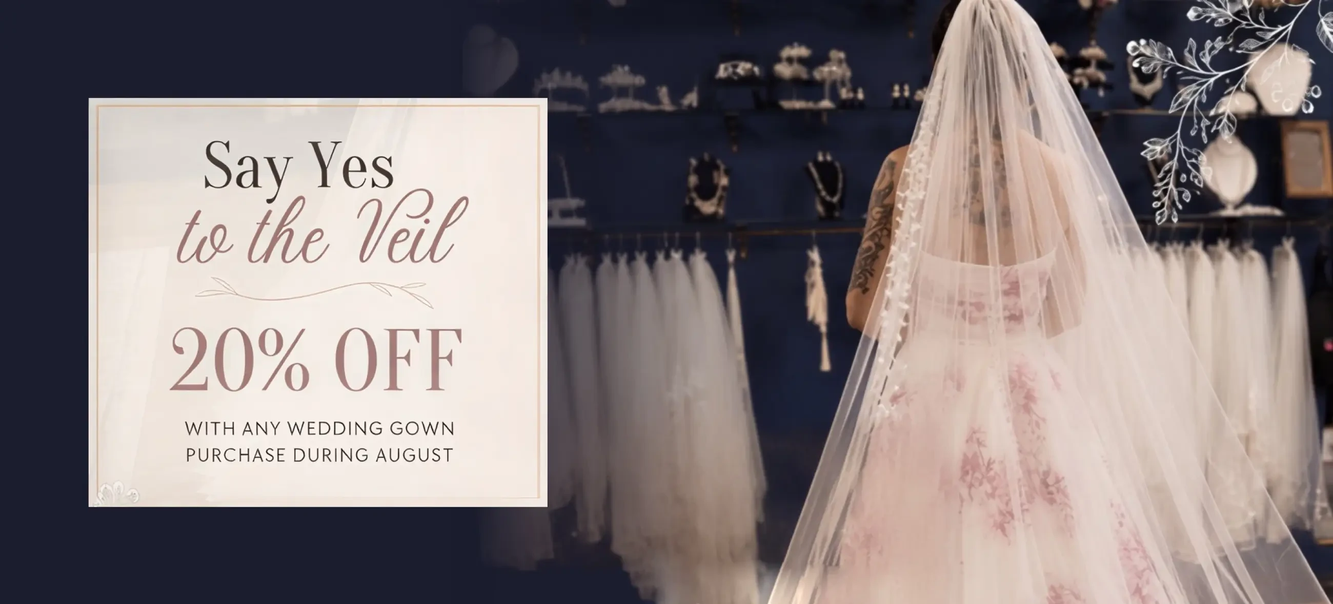 Say Yes to the Veil Desktop Banner