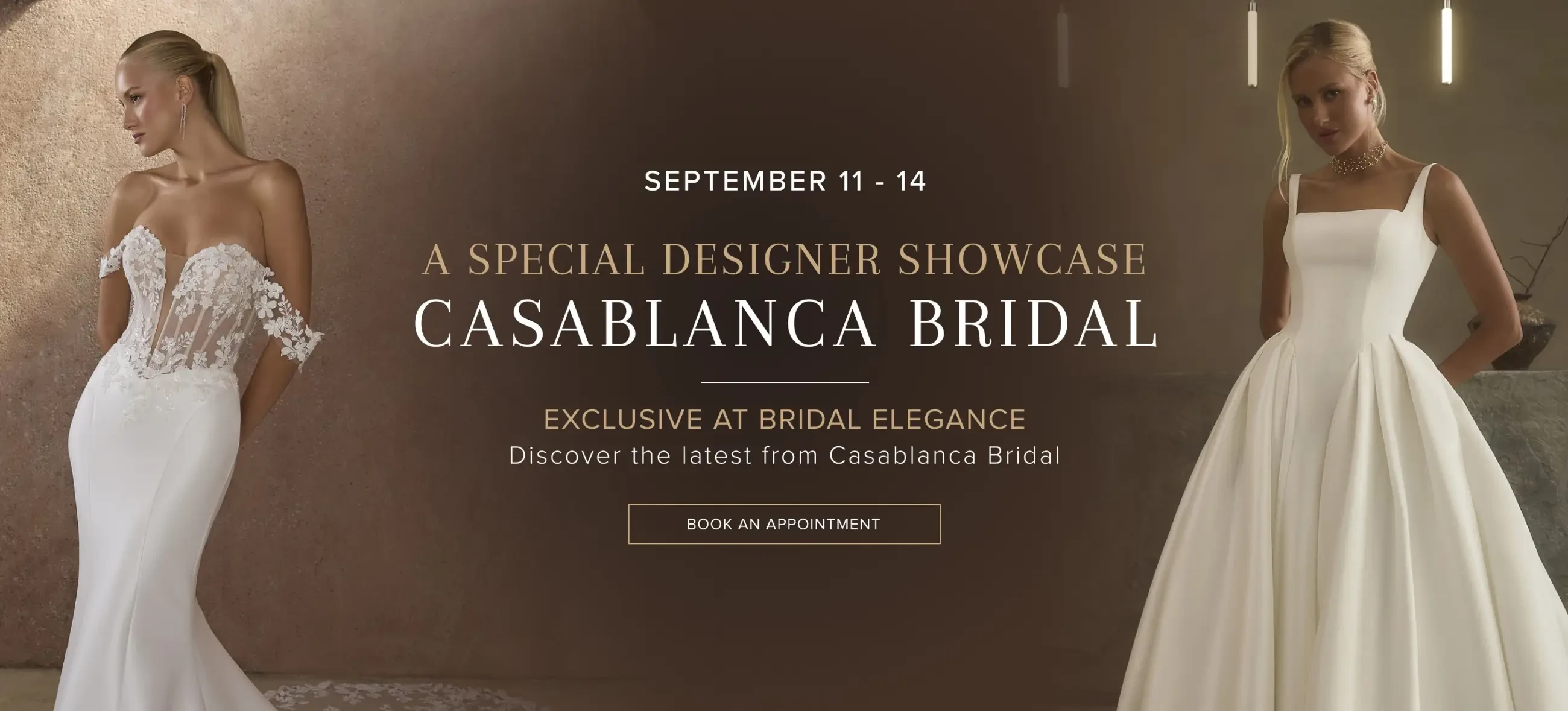Casablanca Bridal Desktop Banner