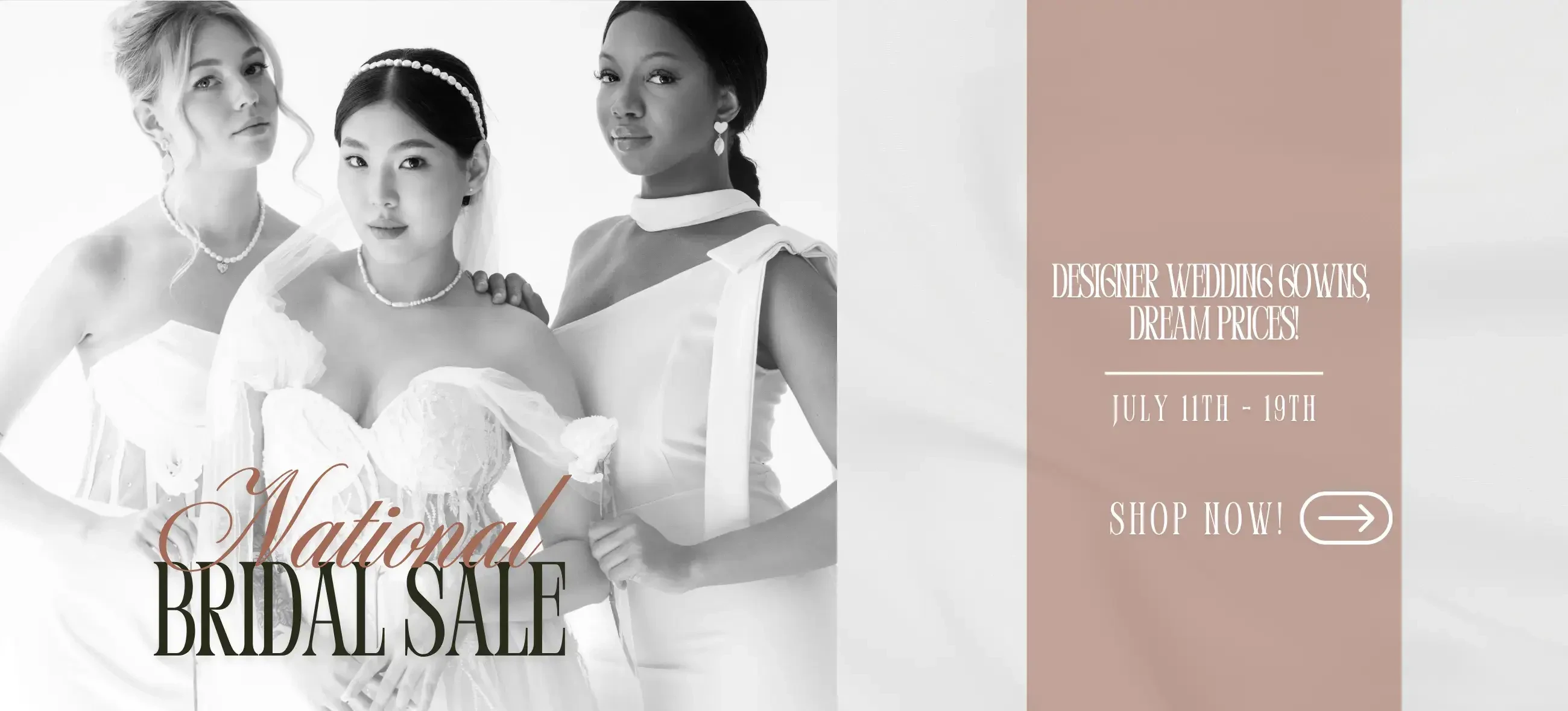 National Bridal Sale Desktop Banner